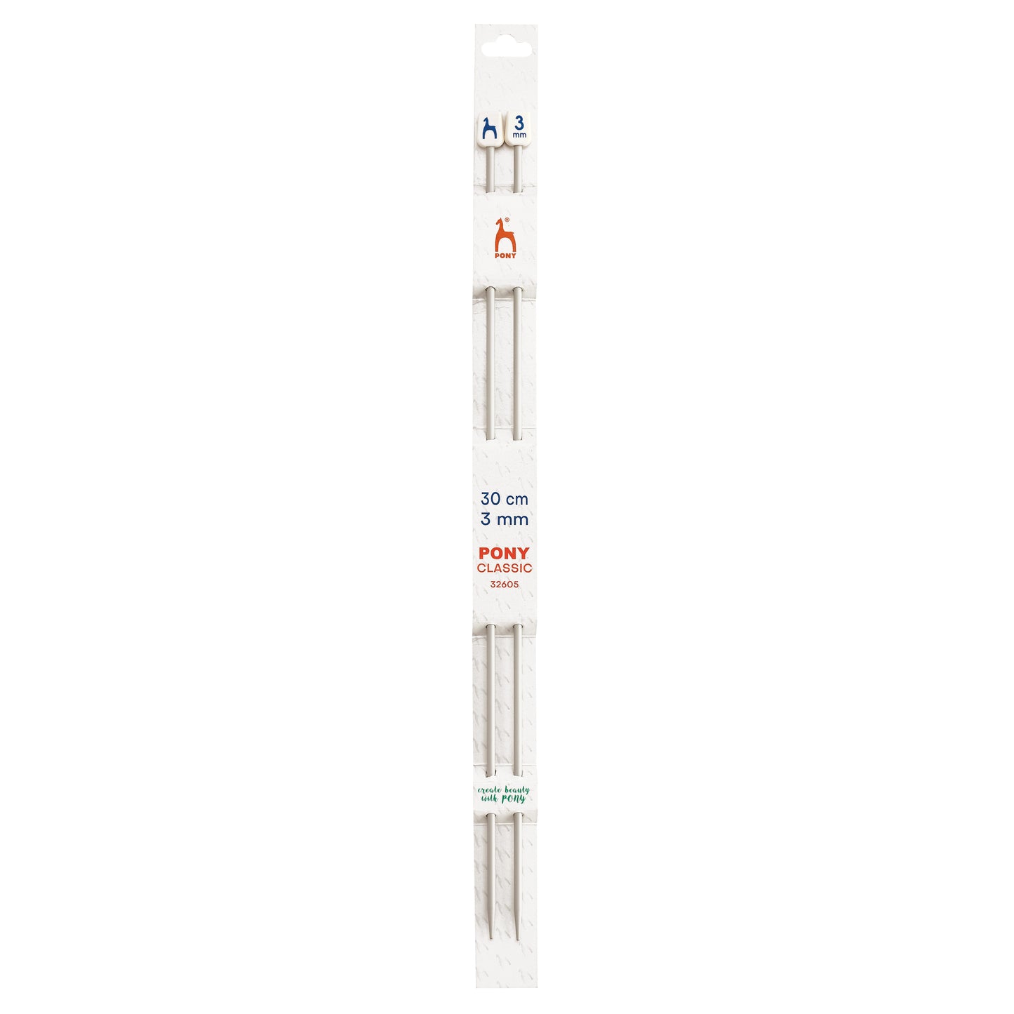 Knitting needles 3mm, 30cm Pony