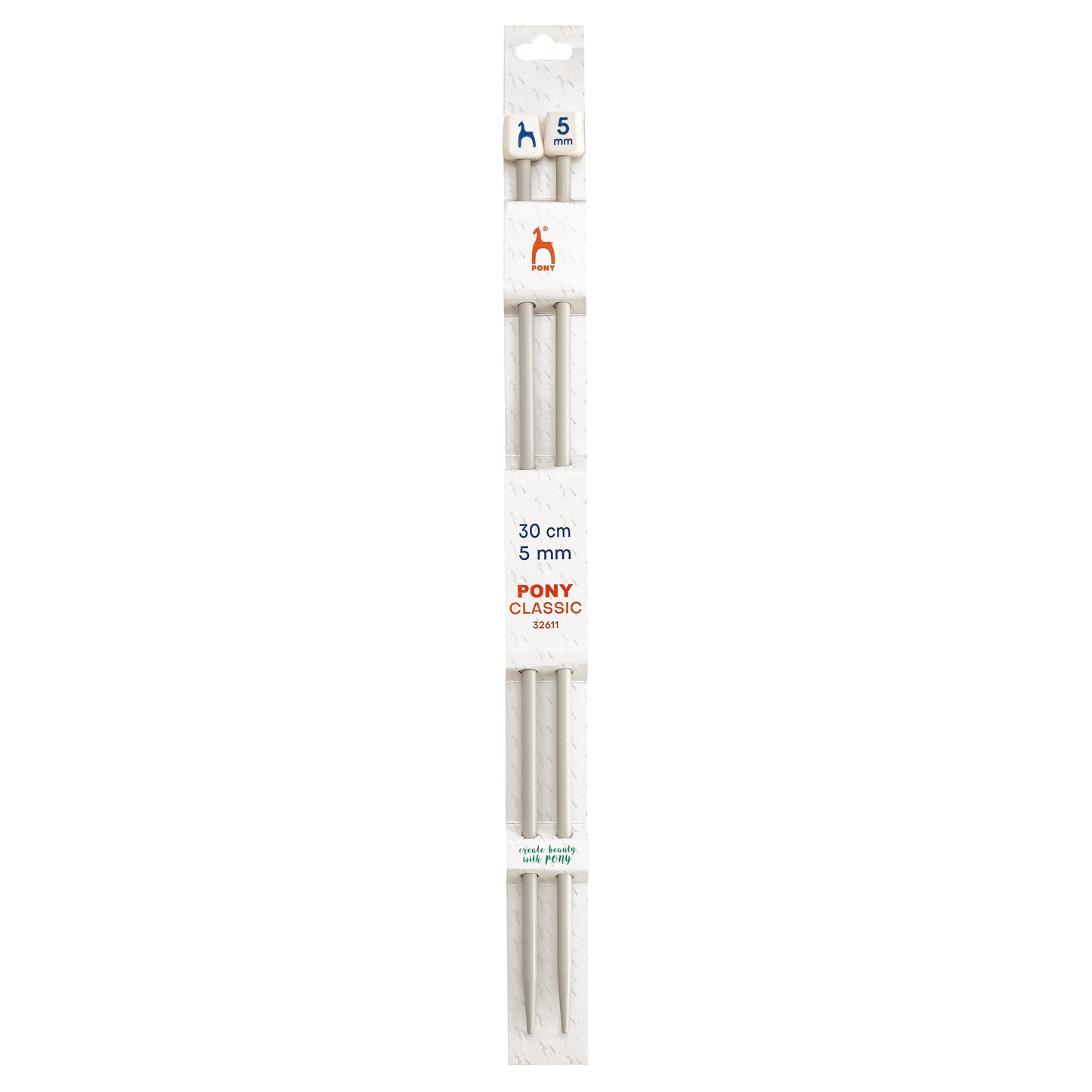 Knitting needles 5mm, 30cm Pony