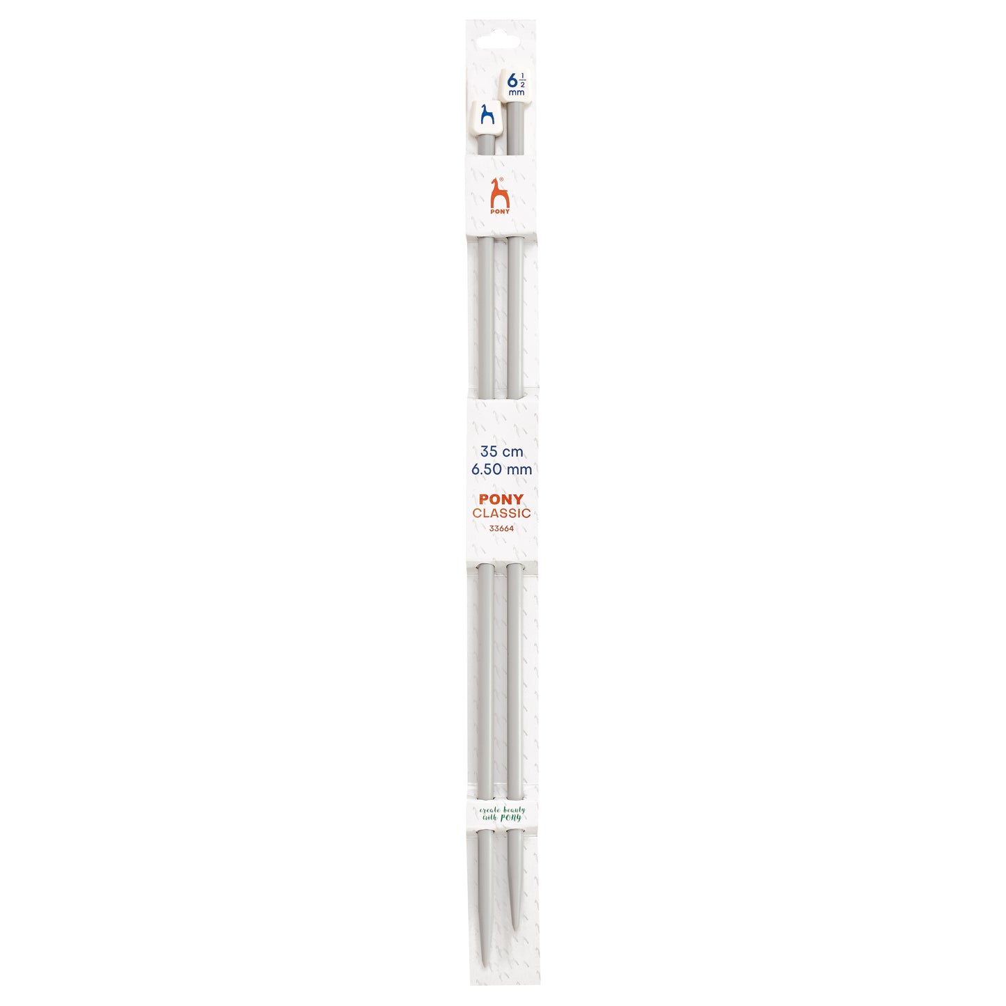 Knitting needles 6.50mm 35cm Pony