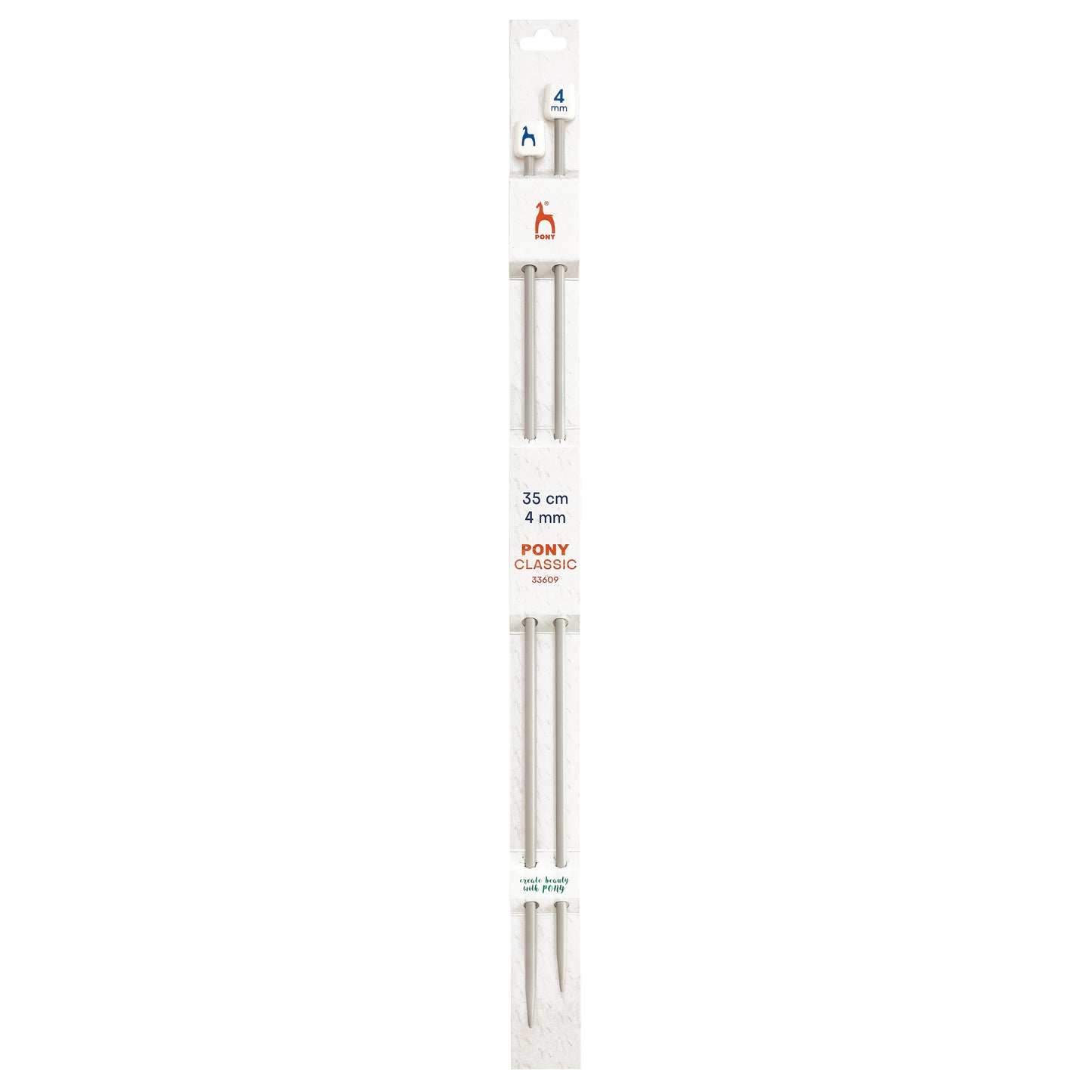 Knitting needles 4mm 35cm Pony