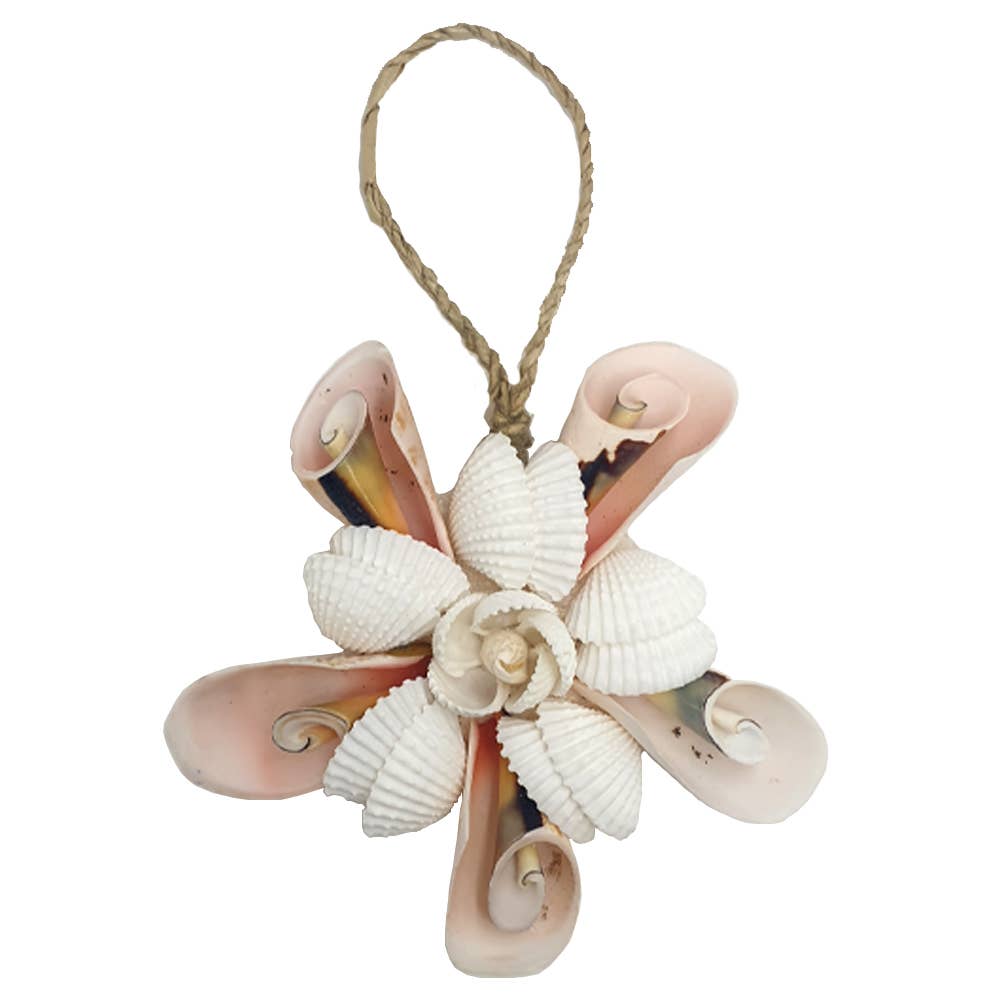 Handmade Seashell Hanging Ornament: #01