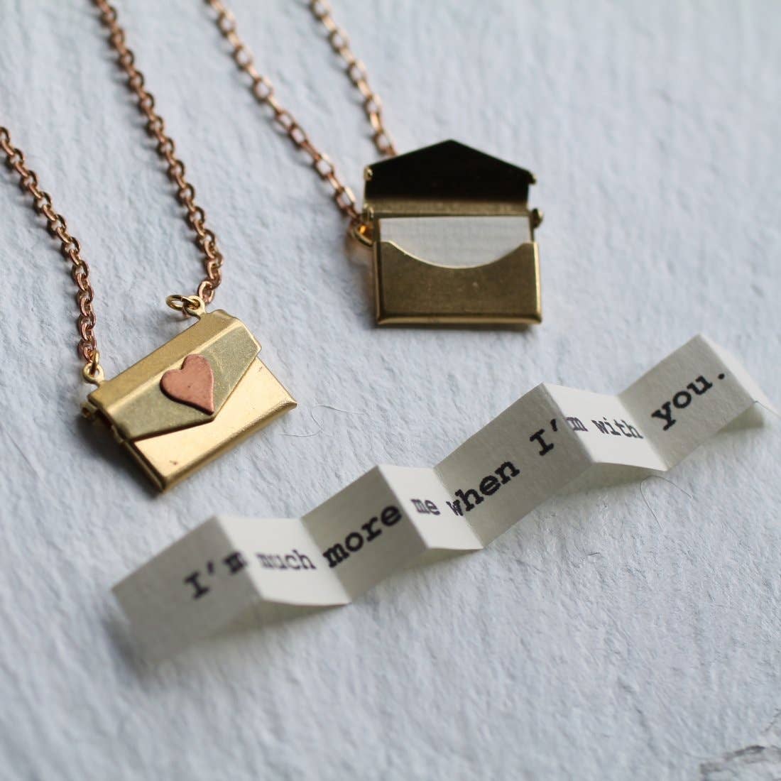 Envelope Locket: 18"