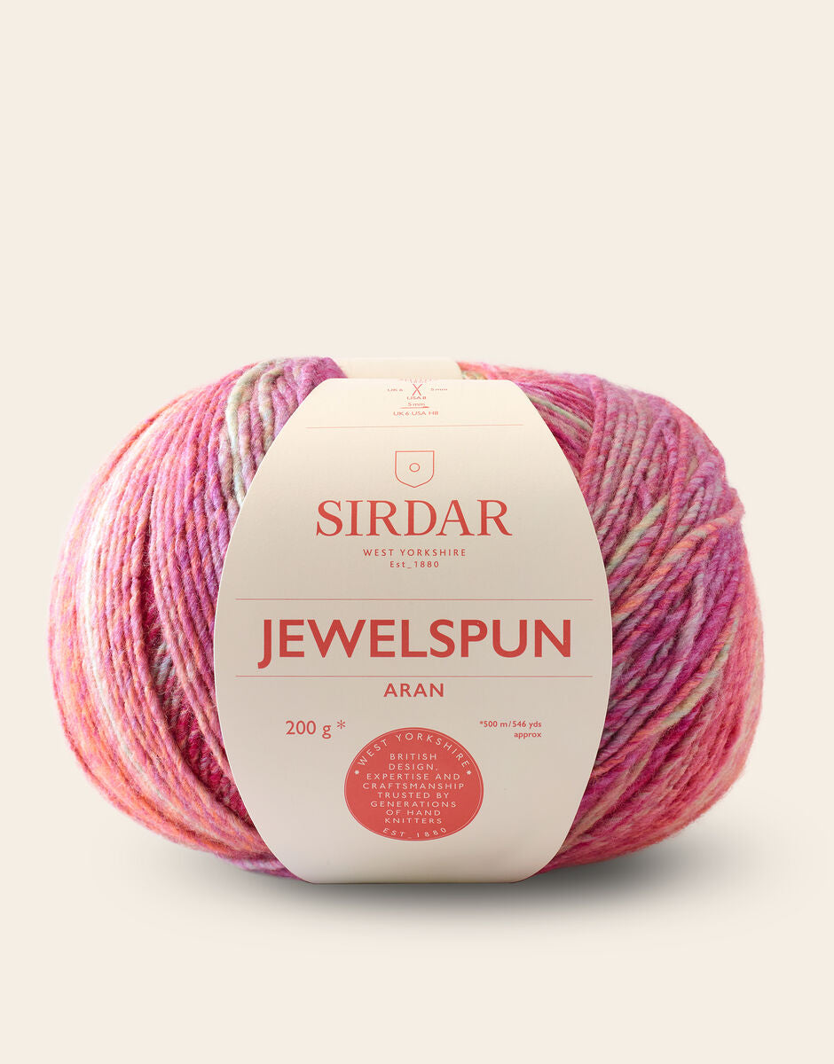 Sirdar Jewelspun Aran 848 Glowing Garnet