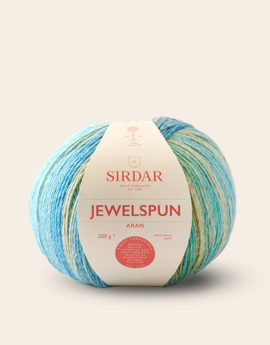 Sirdar Jewelspun Aran 851 Evening Aquamarine