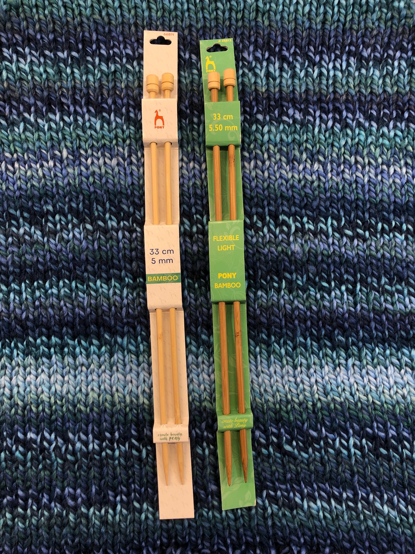 bamboo knitting needles 5.50mm, 33cm length