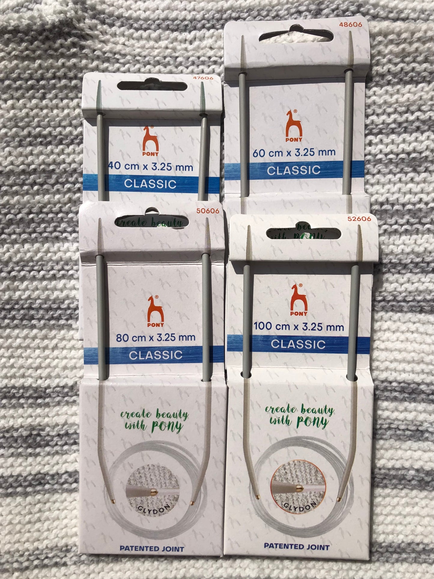 Pony Classic circular needles, 3.25, 80cm
