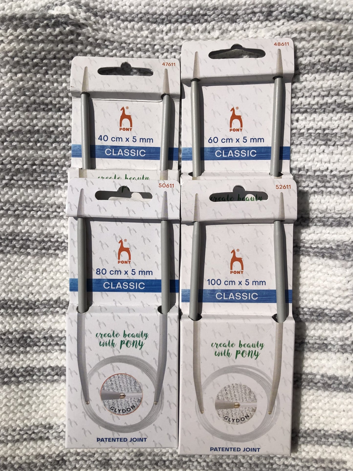 Pony Classic circular needles, 5mm, 40cm