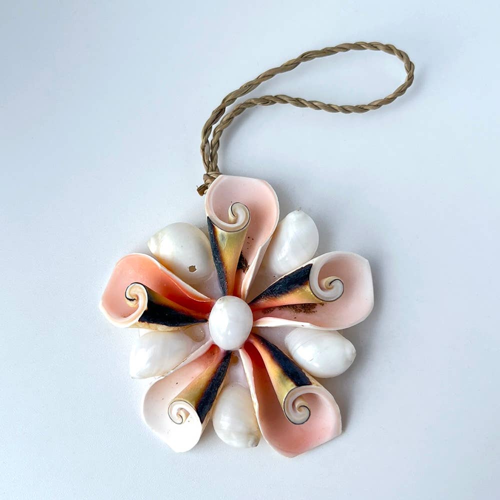 Handmade Seashell Hanging Ornament: #02