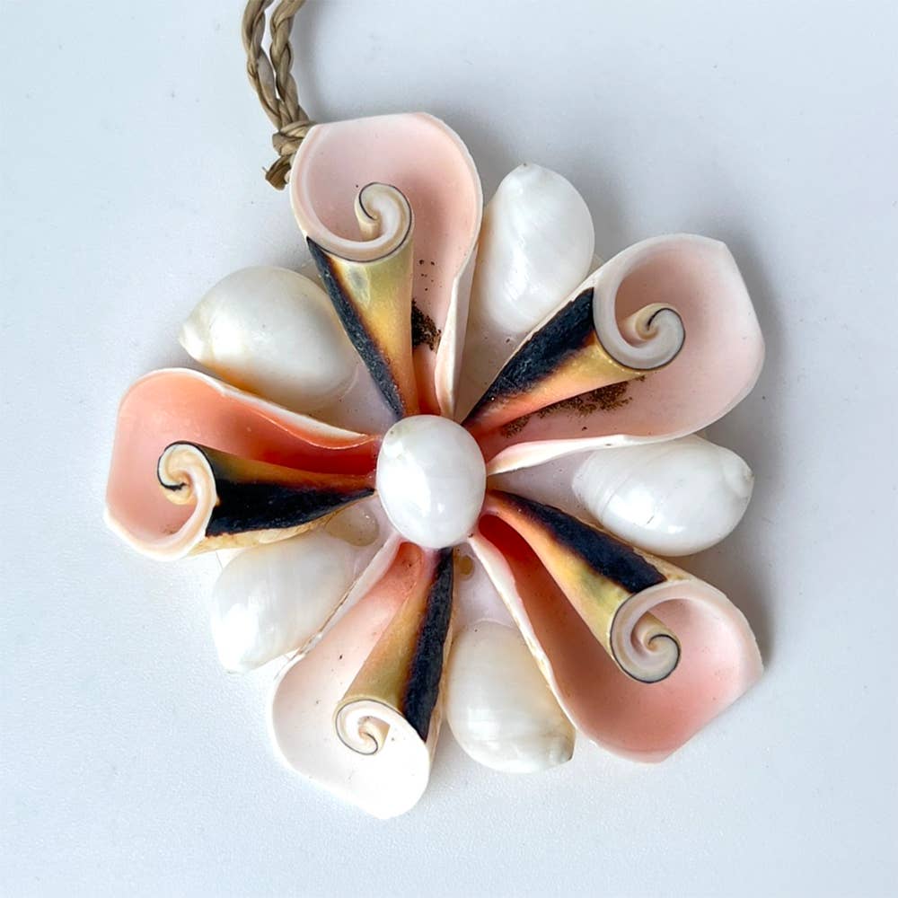 Handmade Seashell Hanging Ornament: #02