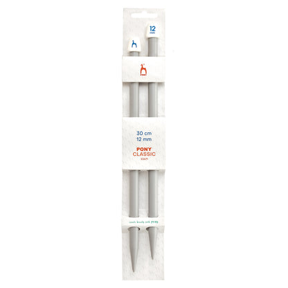 Knitting needles 12mm, 30cm Pony