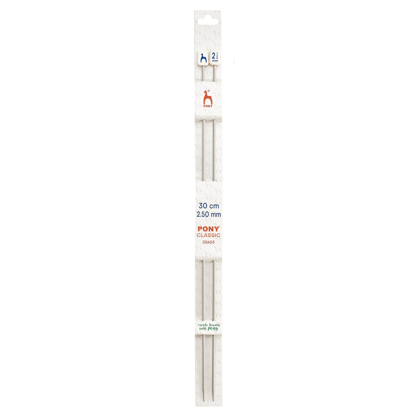 Knitting needles 2.50mm, 30cm Pony