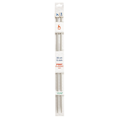 Knitting needles 5mm, 30cm Pony