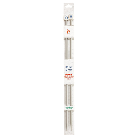 Knitting needles 5mm, 30cm Pony