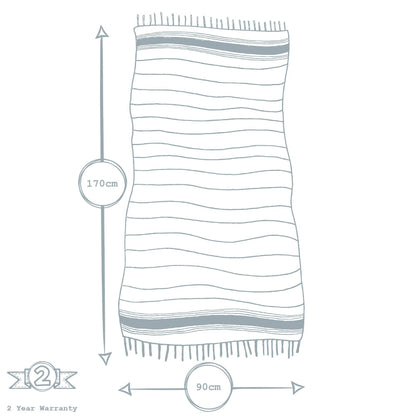 Nicola Spring 170 x 90cm Turkish Cotton Beach Towel  Beige