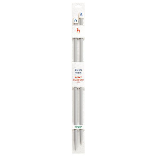 Knitting needles 8mm 35cm Pony