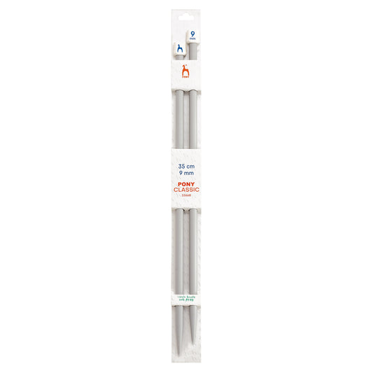 Knitting needles 9mm 35cm Pony