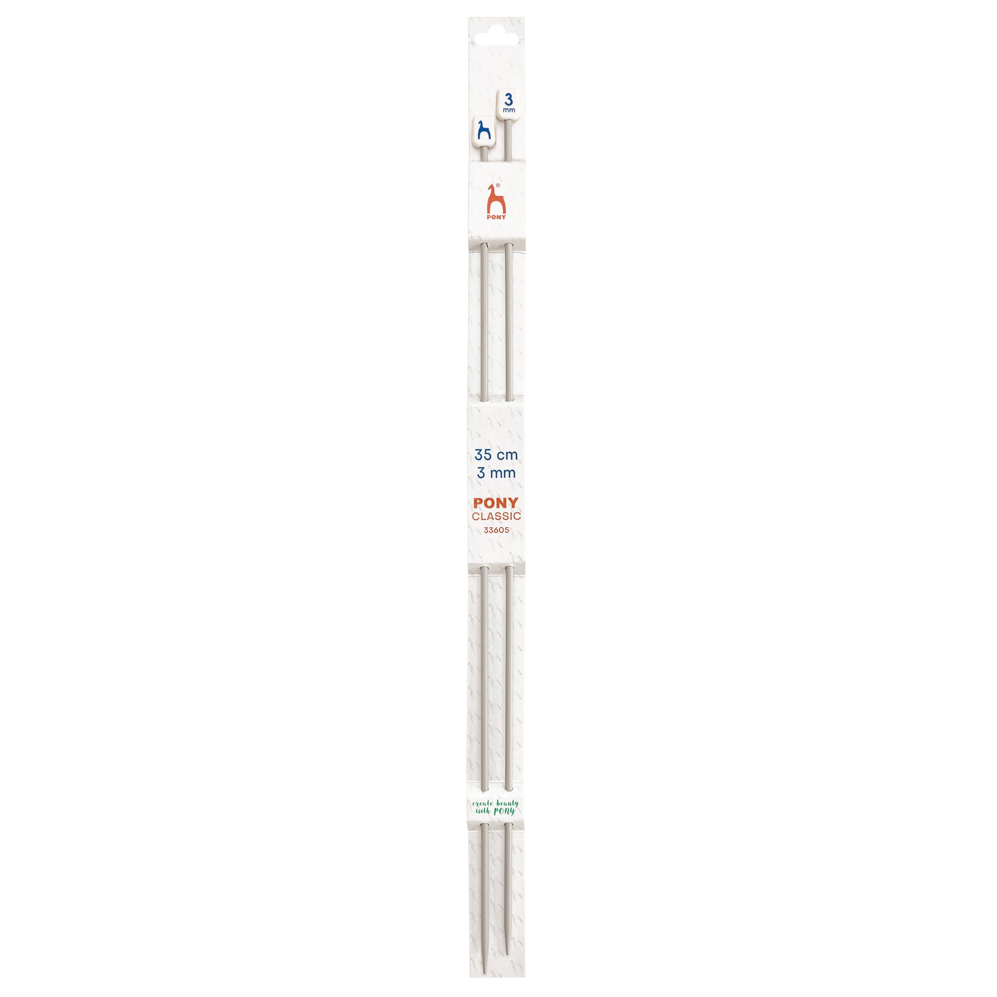 Knitting needles 3mm, 35cm Pony