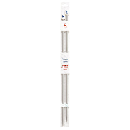 Knitting needles 6mm 35cm Pony