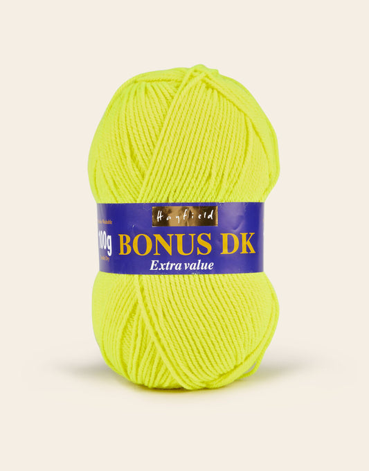 Sirdar Hayfield Bonus DK 0550 Neon Yellow