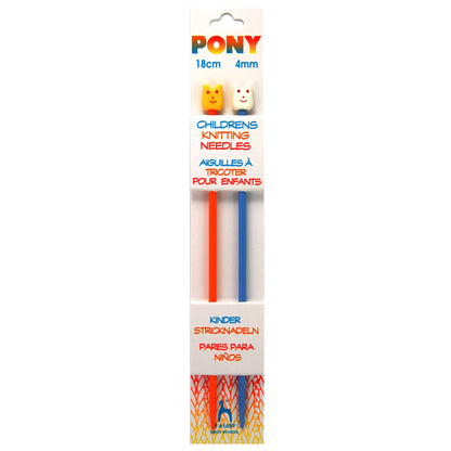 Children Knitting Needles 4mm, 18cm length