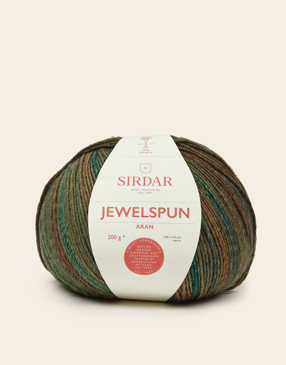 Sirdar Jewelspun Aran 845 Golden Green