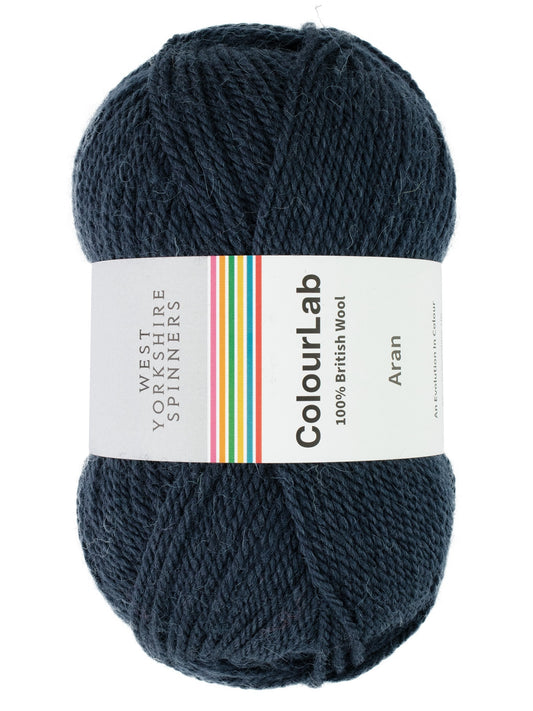 WYS West Yorkshire Spinners Colourlab Aran True Navy 1211